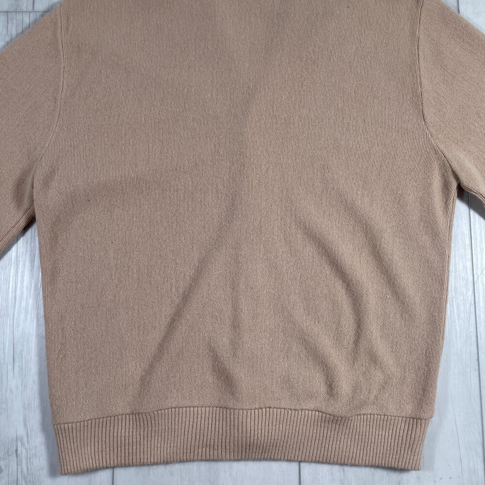 Vintage Arnold Palmer Cardigan Sweater Mens Size L Beige Robert Bruce - Picture 6 of 9
